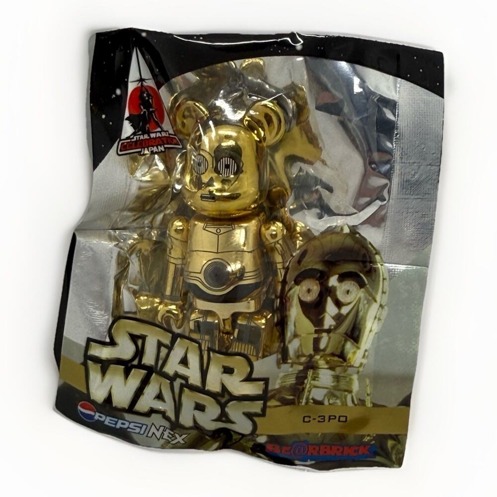 Star Wars C-3PO Be@rbrick Pepsi NEX 2008 Celebration Japan Sealed Figure Key